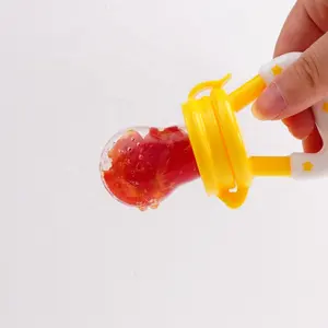 Snap Design Lebensmittel qualität Kinder Nippel Kauen Baby Silikon Frisches Obst Lebensmittel Schnuller Feeder Set