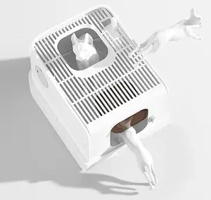 Yeni tasarlanmış en gelirli otomatik kedi kum kabı net-tatlar modülü koku giderme için uygun kediler içinde 12kg