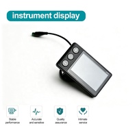 S866 LCD-Display für E-Bike E-Scooter Wasserdichter 5-Pin SM-Anschluss Multifunktionales Bedienfeld Mit Verlängertem Kabel Zubehör