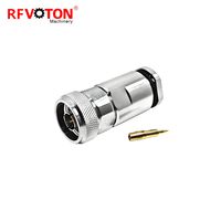 Connecteurs coaxiaux RF mâles N de type calmp pour câbles LMR400 RG213 RG214 H1000 en stock