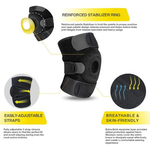 Genouillères réglables avec stabilisateur de rotule renforcé pour la course à pied, l'alpinisme et les activités sportives - Product Image 2