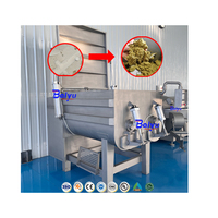 Mélangeur de viande électrique commercial Baiyu, machine automatique pour le mélange de saucisses et de légumes, certifié CE