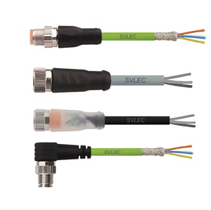 Cable bibo Svlec M12 D-Code de 4 pines macho CAT5E IP68 con carcasa de PVC y cobre chapado en oro para conectores PROFINET de automatización industrial - Product Image 3