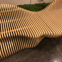 Fabricant de table à manger paramétrique en bois massif pour villas