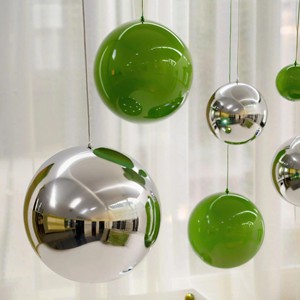 201 304 thép không gỉ Hollow Bóng liền mạch gương bóng Sphere trang trí treo quả bóng - Product Image 6