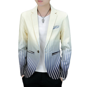 Traje pequeño Gradual para hombre, traje de peluquero personalizado para jóvenes, Traje individual, capa superior, novedad de primavera y otoño - Product Image 1