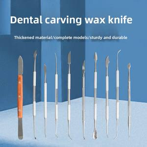 Kit de couteau pour prothèse dentaire pour étudiant Source d'alimentation manuelle comprend un couteau à découper à la cire cuillère à cire dentaire outil de remplissage pour sculpter les dents dentaires - Product Image 2