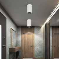Plafonnier LED encastré rond en aluminium à faible éblouissement moderne, 12W, haut lumen, économie d'énergie, angle de faisceau de 36 degrés