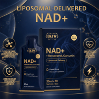 Boisson liquide liposomale NAD+ OKTW avec resvératrol, favorise la réparation cellulaire, booste l'énergie, liquide oral pour adultes, bien-être quotidien