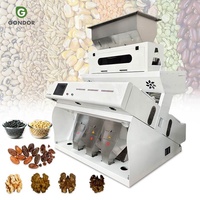 Kleur sorteermachine voor knoflook, koffiebonen, paprika, quinoa, zwarte rijst en fruit, met verplaatsbare vormgeving.