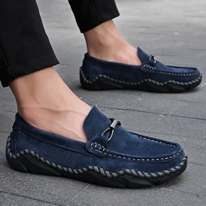 Mocassins Souples pour Homme, Chaussures de Conduite en Daim, Bateaux de Luxe, Chaussures Décontractées en Cuir Véritable pour Homme, Mocassins de Marche – Approvisionnement d'Usine - Product Image 5