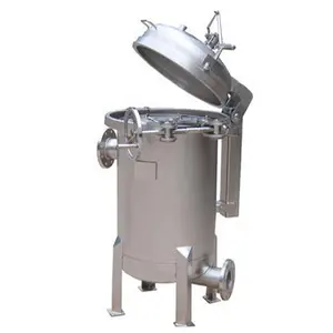 Double Bag Stainless Steel Bag Filter Housing for Food Milk Honey Coconut Oil Filtration with New Process Precision