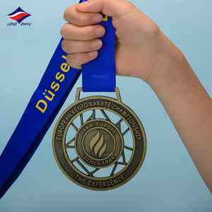 Huy chương kim loại tròn Longzhiyu 15 năm kinh nghiệm sản xuất, huy chương vàng tùy chỉnh cho cuộc thi chạy bộ, quà lưu niệm - Product Image 3