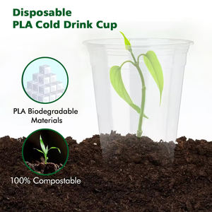 Bicchieri Monouso Personalizzati in PLA Riciclabile per Succhi, Bevande, Dessert e Smoothie con Coperchio - Product Image 3