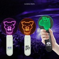 Articles de fête Logo personnalisé Lampe à main en acrylique led Concert Cheering up Prop Télécommande Glow Stick