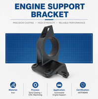 Support de moteur automobile, support de suspension de moteur en fonte gris et ductile, pièces de rechange en fonte pour support de moteur