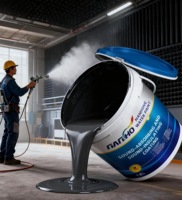 Revêtement liquide insonorisant et anti-vibrations - Peinture d'isolation acoustique industrielle pour l'atténuation du bruit des sols et des murs