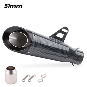 Xe máy sửa đổi nghiêng Miệng hai lớp và ba lớp ống xả cho ninja400 650 Z900 R3 race350sc - Product Image 3