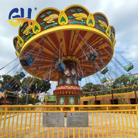 Manège attrayant à 36 places avec mouvement dynamique oscillant pour projets de parcs d'attractions à chaises volantes