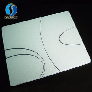 Electrodomésticos de cocina negro pintado de color impreso en seda de vidrio templado de corte de placa - Product Image 4