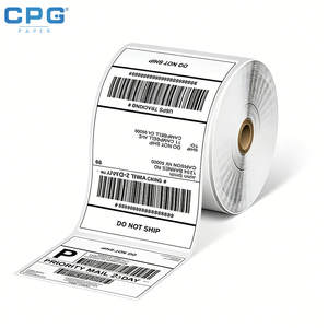 Factory Custom Thermal Paper 40X30mm 50mm x 100mm Direct Thermal Barcode Labels for E-commerce Package Mailing - Product Image 1