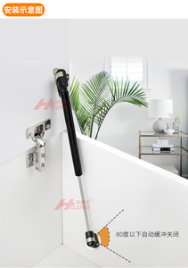 Tùy Chỉnh Xi Lanh Khí Mùa Xuân Nâng Cho Nội Các Cửa - Product Image 4