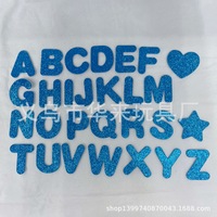 Autocollants créatifs en mousse EVA autocollants avec lettres A-Z en feuille d'or brillante pour les activités artistiques et éducatives des tout-petits
