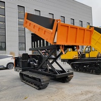 Bestseller 5 Tonnen Mini Rubber Crawler Dumper Farm Diesel High Tip Dumper mit Hub funktion Tracked Loader Core Motor Motor