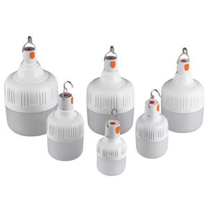 Lámpara LED Recargable para Camping, Bombilla E27 B22, Lámpara Colgante, Linterna de Emergencia para Exteriores, Funciona con Batería, Plástico, IP65, Recargable por USB - Product Image 1