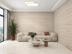 Revestimiento de Pared de Piedra Curvada Moderna de Nueva Tecnología, Baldosas Flexibles de Travertino Cerámico, Venta al por Mayor de Fábrica, Losa Grande para Exterior e Interior - Product Image 4