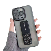 Coque de téléphone à cadre de lentille électrolytique Offre Spéciale Design de support paresseux Compatible avec pour Samsung et pour iPhone