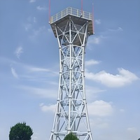 Tour d'observation en acier galvanisé à chaud de haute résistance pour la patrouille côtière et la surveillance de sécurité