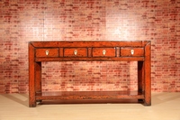 Nouvelle conception de meuble de couloir vintage antique, table console avec tiroirs laqués