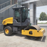 Rouleau vibratoire à tambour unique 49HP XOD4000 60KN, machine de compactage par vibration pour le compactage des fondations routières