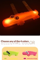 Correa Luminosa LED de Cocodrilo de Alta Calidad para Mascotas, Novedad de Halloween, Recargable por USB Tipo-C, Accesorios para Perros