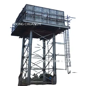 bolted fire fighting 10m high sectional elevated water tank for village in South Africa