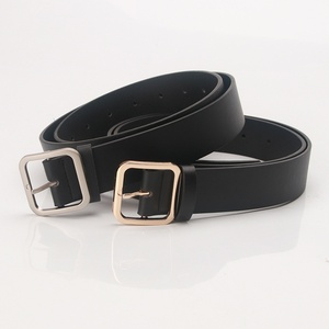Cinturón Decorativo de Estilo Coreano al por Mayor, Cinturón Simple para Estudiantes con Hebilla Cuadrada de Aleación, Cinturón de Alta Calidad para Vestidos y Abrigos para <span class=keywords><strong>Mujer</strong></span> - Product Image 3