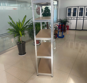 Estantería Ajustable Galvanizada sin Pernos, Gris, Desmontable y Combinable, para Almacenamiento - Product Image 4