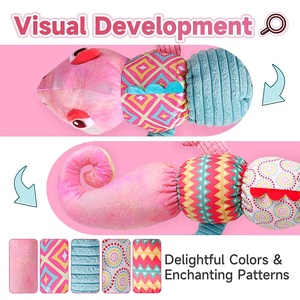 Baby <strong>Stuffed</strong> Chameleon Plush <strong>Animal</strong> Toys <strong>Musical</strong> Infant Soothing Multi-sensory Soft comfort Doll for <strong>Newborn</strong> With Height Ruler - Product Image 5