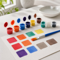 Pots de peinture de 5 ml, 6 couleurs vives, non toxiques, sûrs pour les enfants, pour le bricolage
