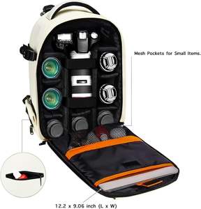 Mochila de muestra gratuita con compartimento para portátil de 15 pulgadas, cubierta para lluvia, para hombres y mujeres, fotógrafos, cámaras DSLR, SLR y lentes - Product Image 5