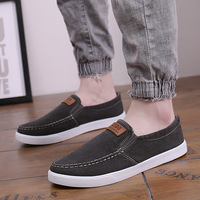 Chaussures en toile rétro pour homme, chaussures décontractées élégantes pour homme, chaussures tendance, chaussures absorbant les chocs, résistantes à l'usure, antidérapantes, chaussures de massage