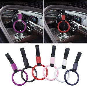 1 unidad de asa circular JDM para muñeca con anillo de elevación de nailon, asa para coche con anillo colgante, accesorios para coche - Product Image 3