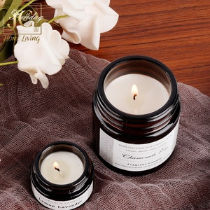 67 Fragancia Cera de soja Velas de tarro de vidrio hechas a mano-Aceite esencial natural Perfumado Aromaterapia de larga duración para Navidad Pascua - Product Image 6
