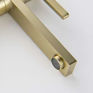 Aquacubic Brass Designs Luxury Faucet Sanitary Lavatory Mixers Tap Health Vanity Sinks Water Bathroom Basin Faucets