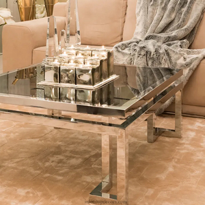 Đương Đại hun khói Kính Bàn cà phê nhân đôi đồ nội thất để sử dụng nhà - Product Image 6