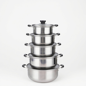 Ventes Directes Usine Batterie de Cuisine en Acier Inoxydable 10 Pièces, Ensemble Marmite et Casseroles - Product Image 2
