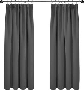 ARODDY <span class=keywords><strong>tende</strong></span> oscuranti in tessuto lungo 175cm grigio bianco nero camera da letto <span class=keywords><strong>tende</strong></span> oscuranti <span class=keywords><strong>e</strong></span> Set di aste per finestra - Product Image 1