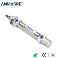 MI16-15CA Mini cylindre d'air Penumatic Machine à coudre professionnelle Double effet série MI cylindre d'air en acier inoxydable