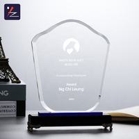 Trofeos de Cristal al por Mayor, Placas Personalizadas con Impresión de Letras, Grabado Personalizado, Estilo Deportivo, Decoración para Bodas